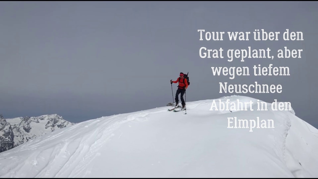 Schrocken - Aufstieg und Abfahrt Elmplan Rottal im Frühling