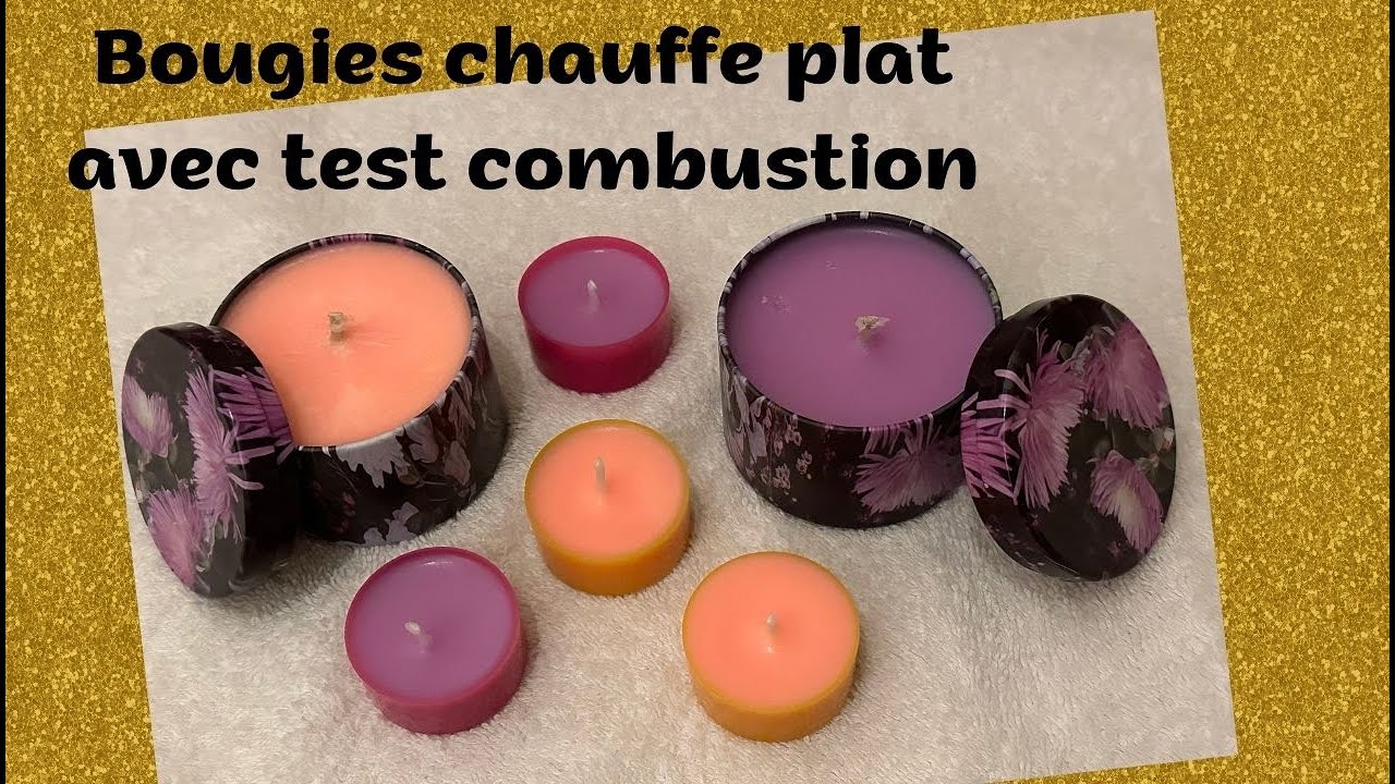 DIY  -  BOUGIES CHAUFFE PLAT ET TEST DE COMBUSTION 🕯️🕯️🕯️