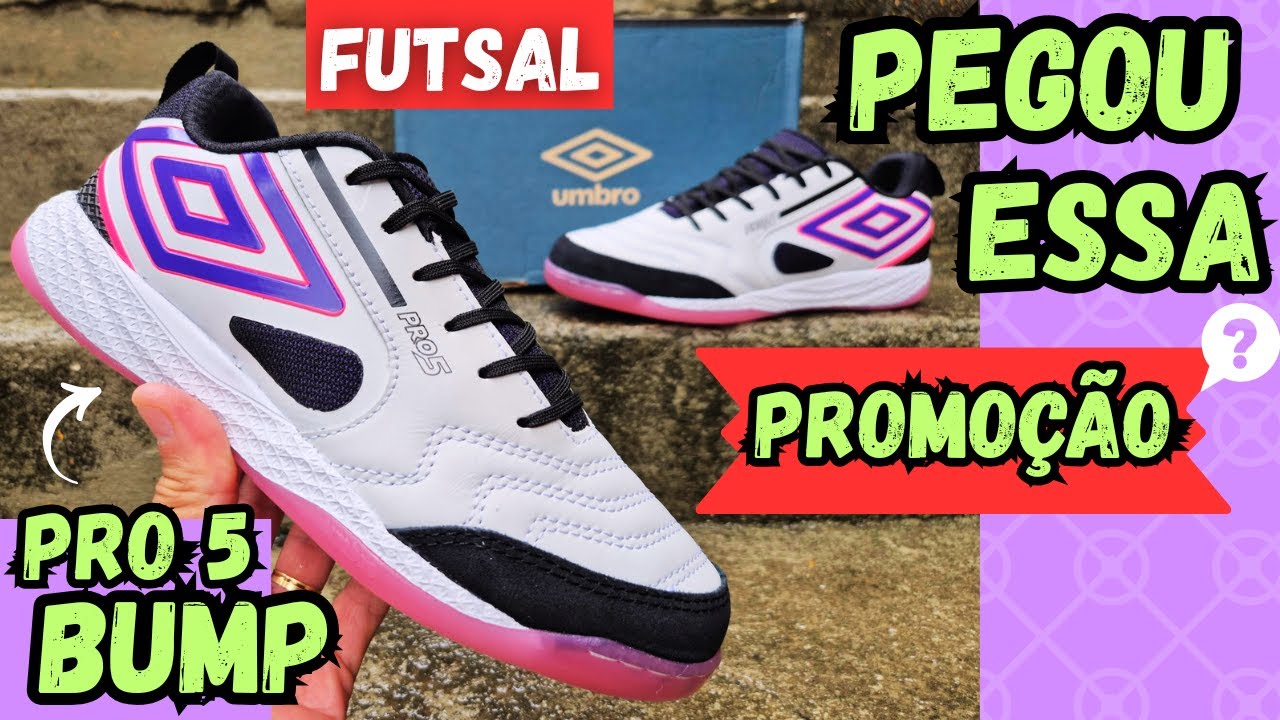 2026 COMEÇOU COM PROMOÇÃO DE CHUTEIRA FUTSAL UMBRO PRO 5 BUMP😍🙏 MACETE E HACK PRA COMPRAR CONFERE AI