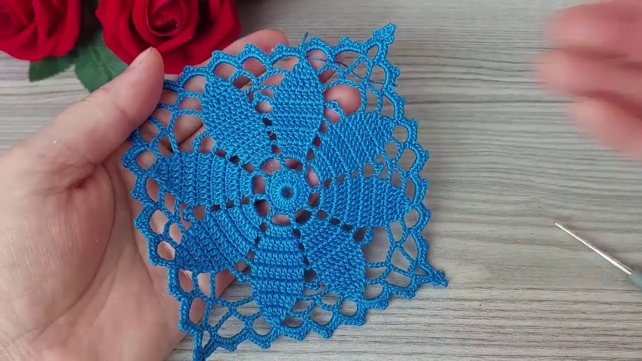 🌸 Потрясающий кружевной узор в виде цветка, связанный крючком 🧶 Пошаговый урок для начинающих!