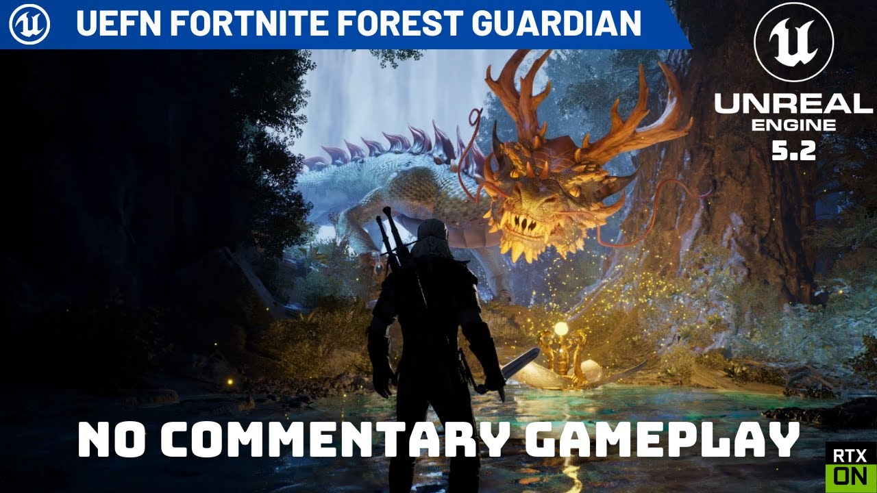 Forest Guardian UEFN Gameplay Demo 3090TI 4K | Unreal Editor Fortnite (UEFN) | State of Unreal - IV