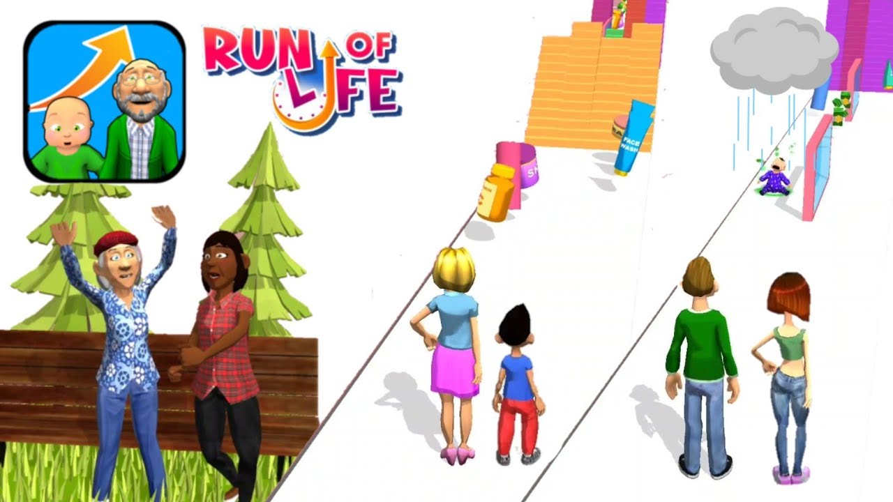 👨‍👩‍👧‍👦RUN of LIFE | ⚙Latest UPDATE!! All skins all characters All levels Gameplay [Android iOS]