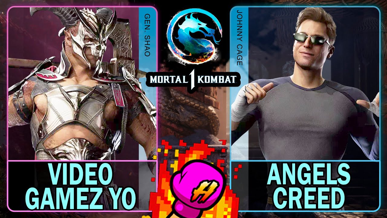 MK1 Video Gamez Yo (GENERAL SHAO) VS Angels Creed (JOHNNY CAGE)🥊Mortal Kombat 1🥊4K 60ᶠᵖˢ