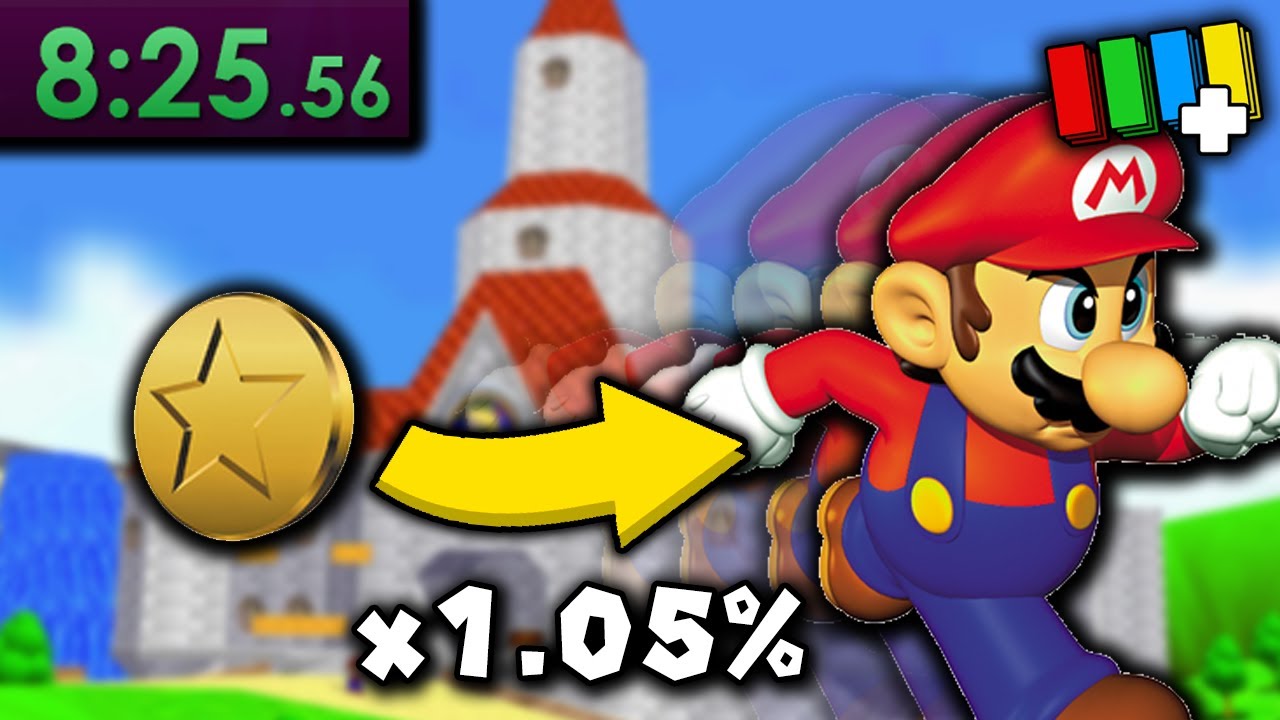 Super Mario 64 but coins make Mario go F A S T