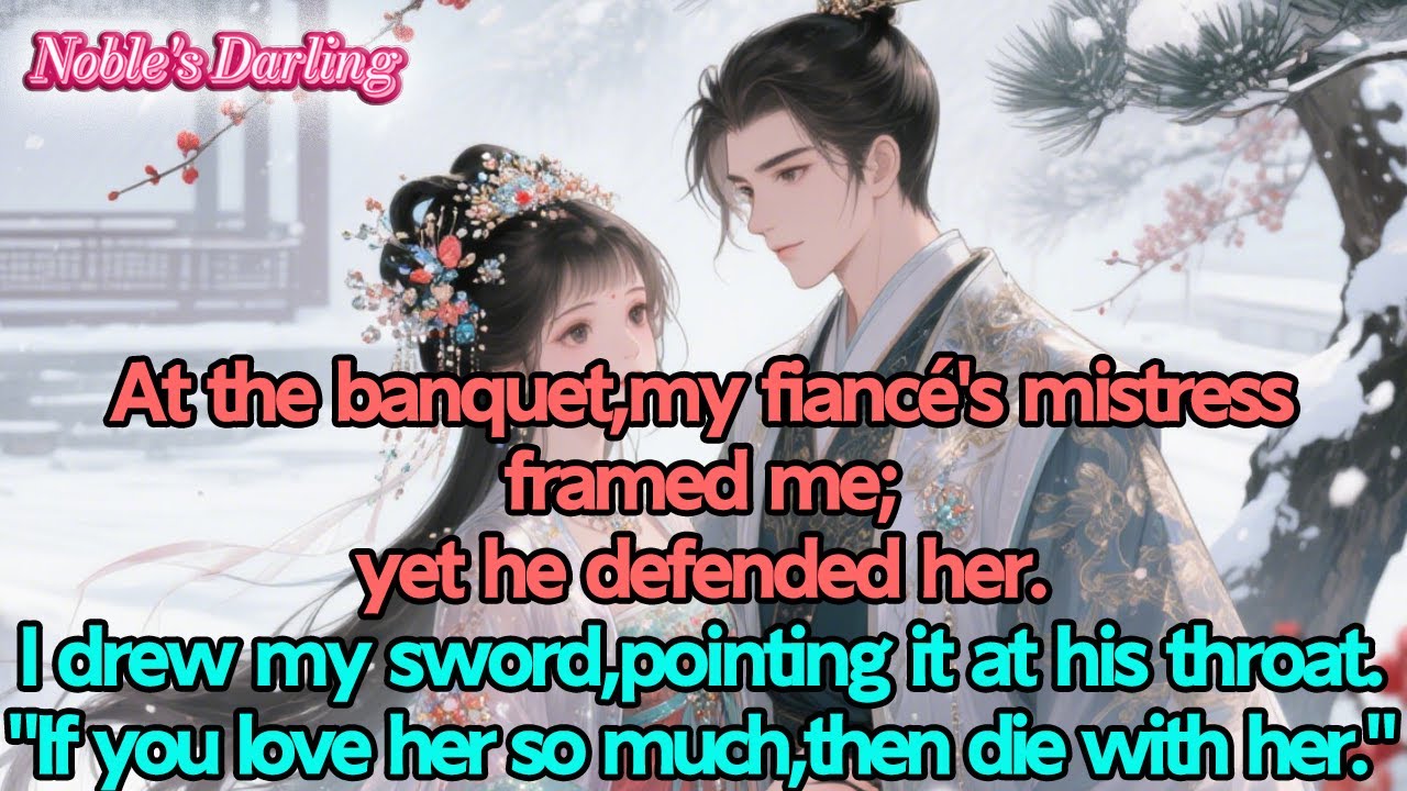 At the banquet,fiancé's mistress framed me;yet he defended her.I drew my sword,