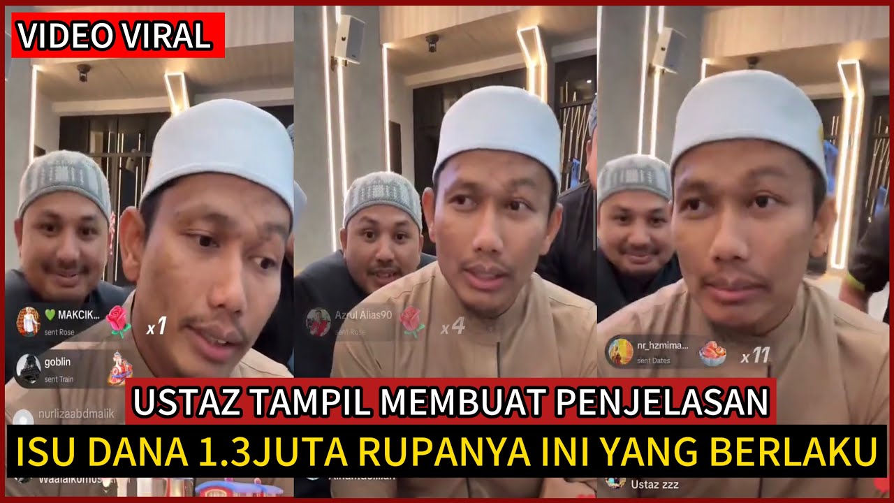 USTAZ YAAKUB YUSRA TAMPIL MEMBUAT PENJELASAN DANA 1.3JUTA.INI YANG BERLAKU SEBENARNYA.