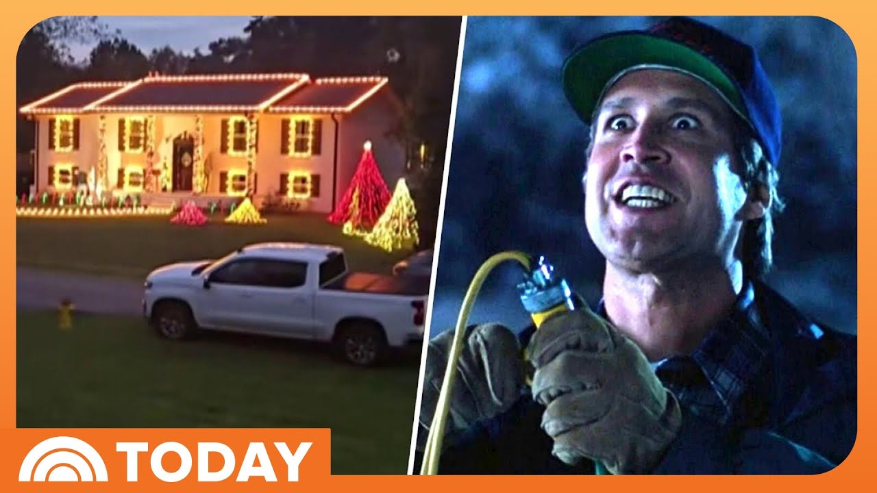 Man Lights up Neighborhood in Fun 'Christmas Vacation' Moment