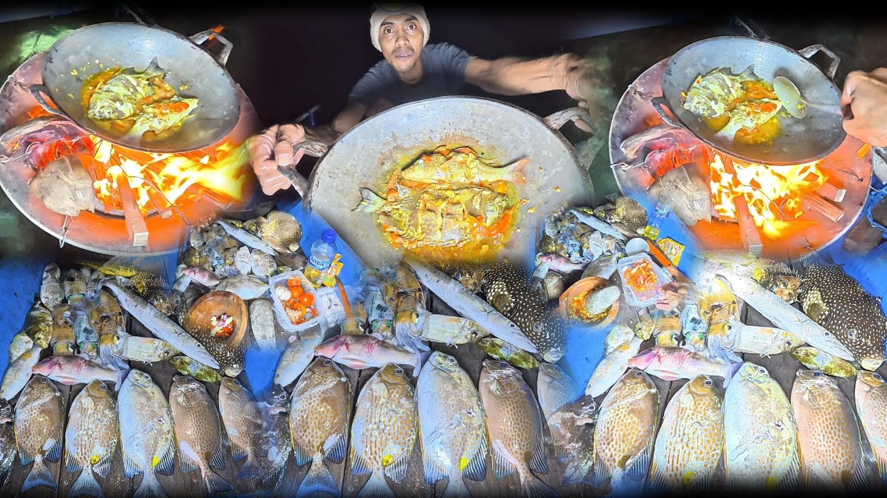 BALOBE IKAN 2026 🔥 Berburu nombak ikan & cumi-cumi spot karang dangkal hasilnya masak di perahu