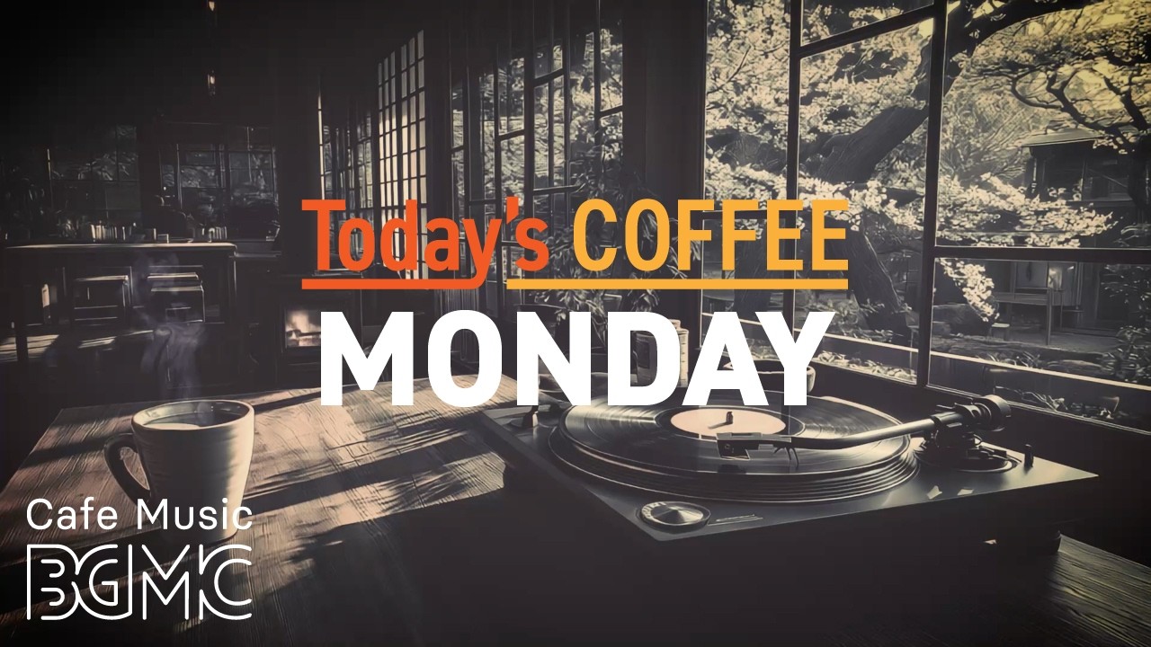 MONDAY COFFEE: Cozy Spring Caf&eacute; Jazz ☕ Smooth Piano & Bossa Nova for Work & Study
