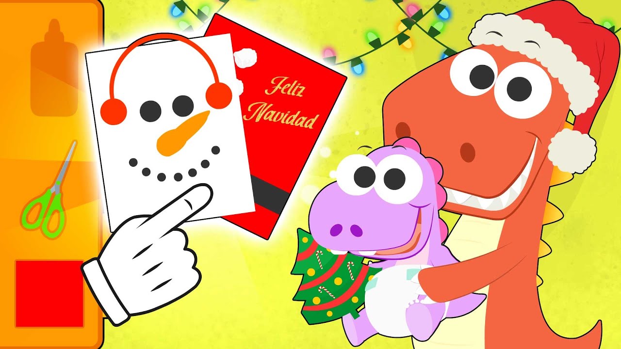 Aprende con Eddie 🎄🎁 Celebra la Navidad con el dinosaurio Eddie