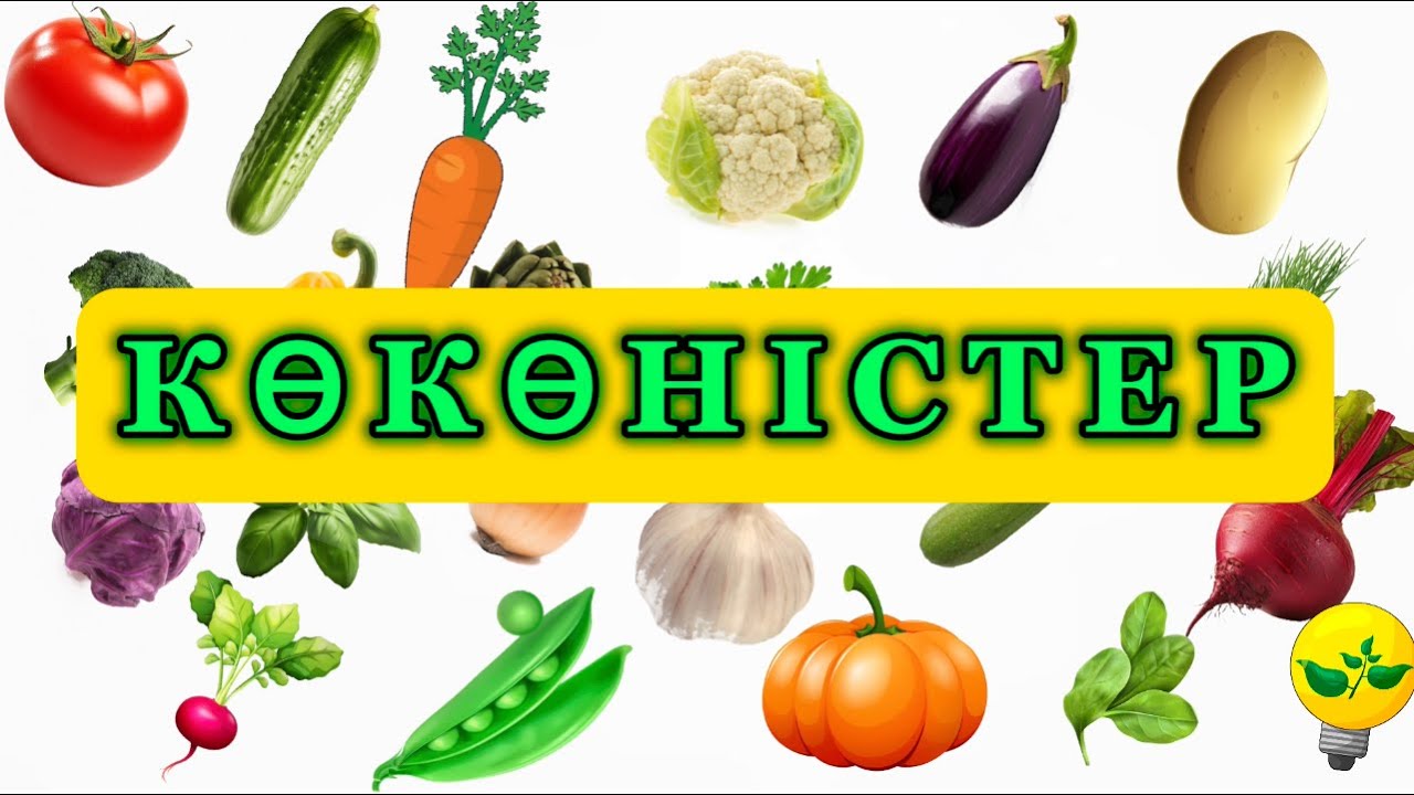 КӨКӨНІСТЕР. КӨКӨНІСТЕР ҚАЗАҚ ТІЛІНДЕ. ОВОЩИ НА КАЗАХСКОМ ЯЗЫКЕ. VEGETABLES IN KAZAKH