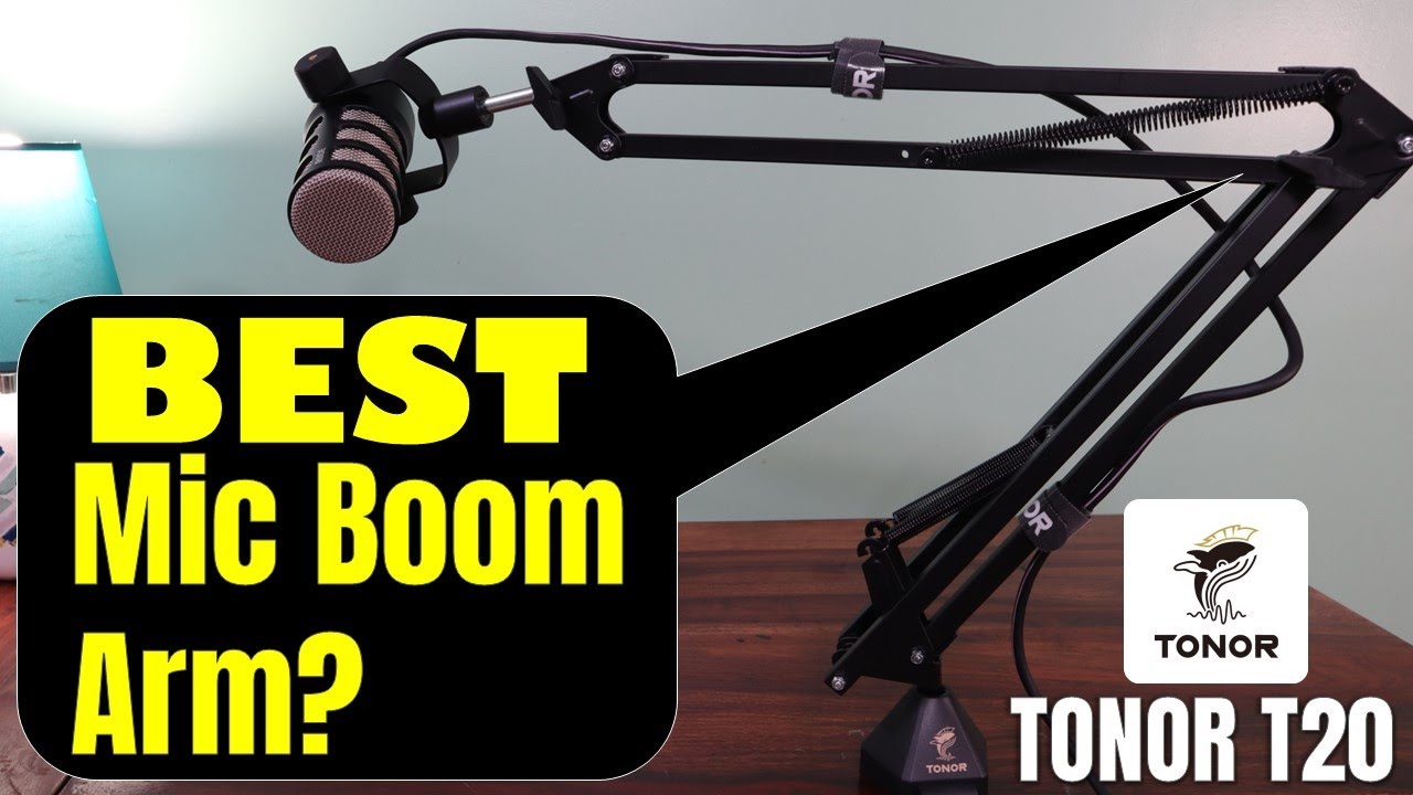 TONOR T20 Mic Arm Stand - Full Setup & Review | Best Budget Boom Arm for Podcast Mics?