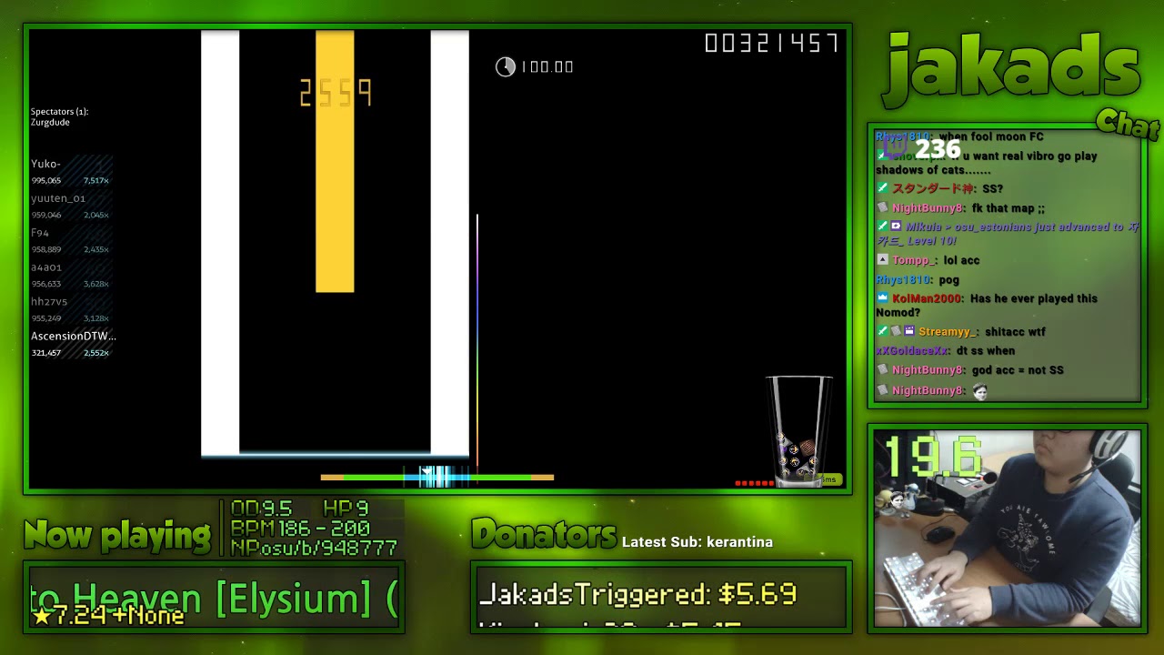 [osu!mania] AscensionDTWhen (jakads) | xi - Ascension to Heaven [Elysium] 99.97% FC 959pp #1