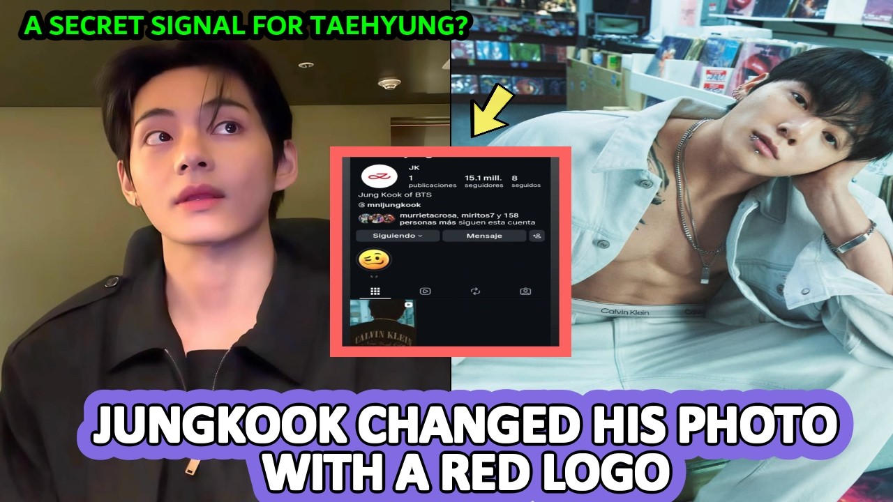 КРАСНЫЙ ЛОГОТИП JK это ПОДПИСЬ TAEHYUNG 😱 КТО НИБУДЬ всё ещё сомневается в его БРАКЕ? 💍