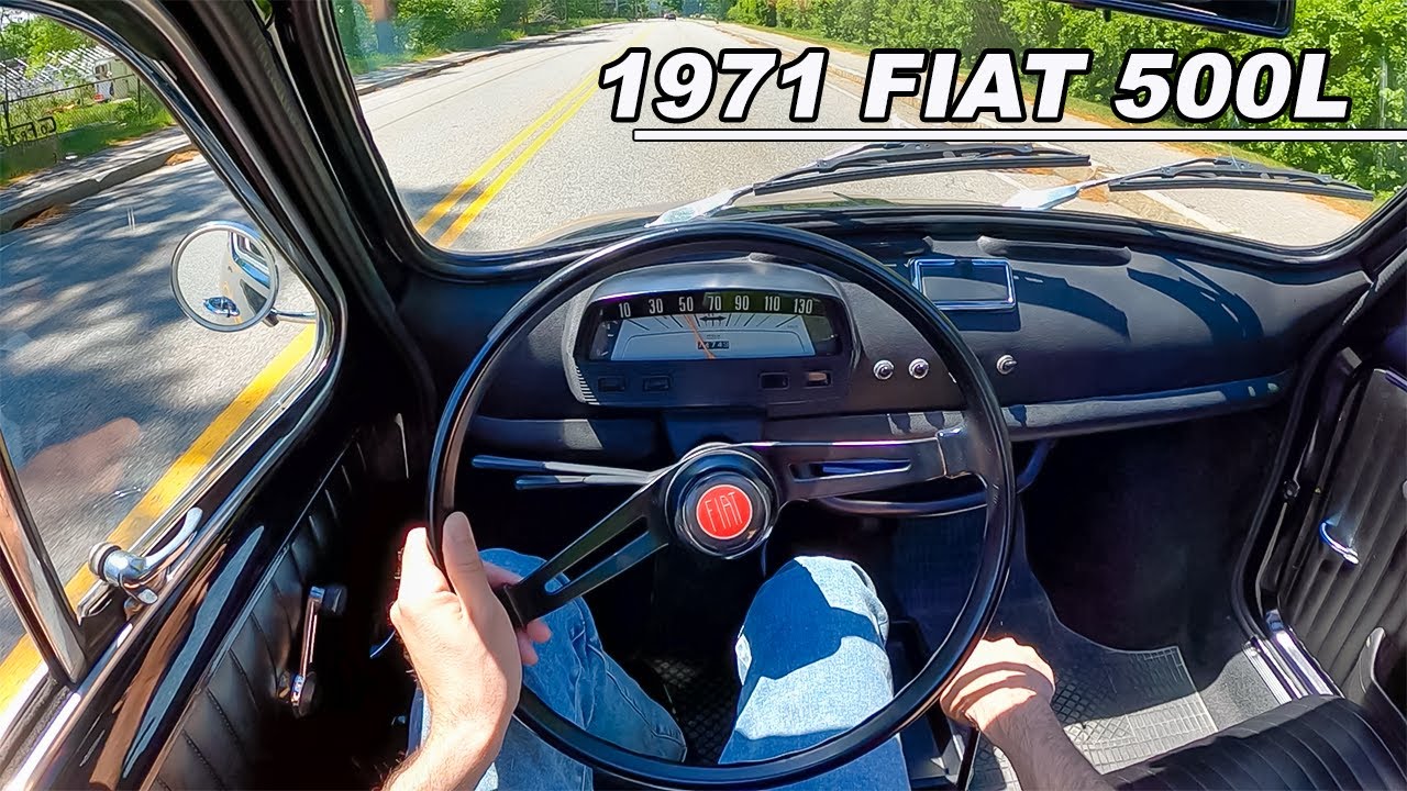 1971 Fiat 500 - The 18hp Italian 2 Cylinder Lusso You Need to Drive (POV Binaural Audio)