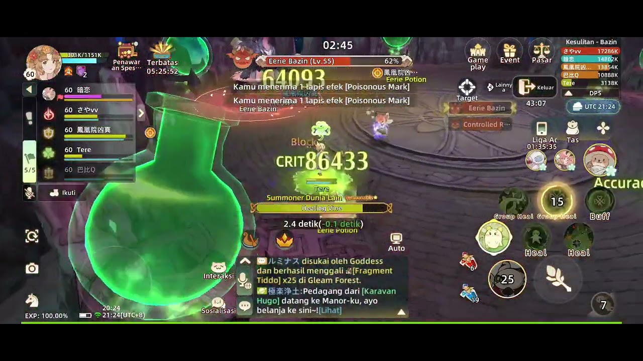 BAZIN HARD POV SPIRIT HEALER. TREE OF SAVIOR NEVERLAND