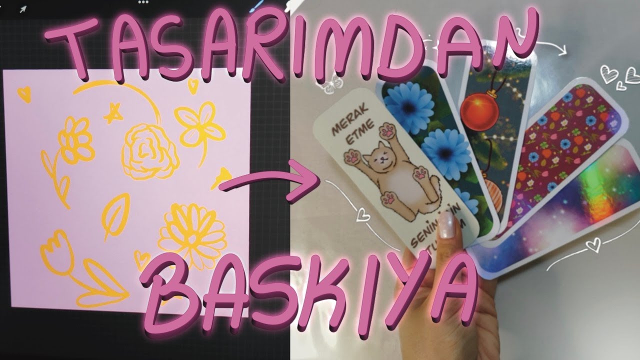 iPad ile Ayraç Tasarımı ve Baskı Süreci 🎨 | Procreate Çizim Günlüğü