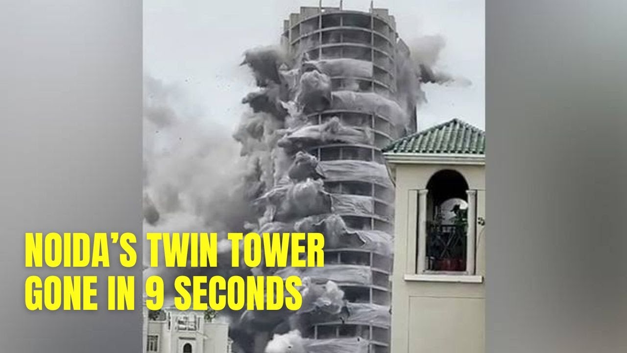 The Moment When Noida's Supertech Twin Towers Came Crashing Down