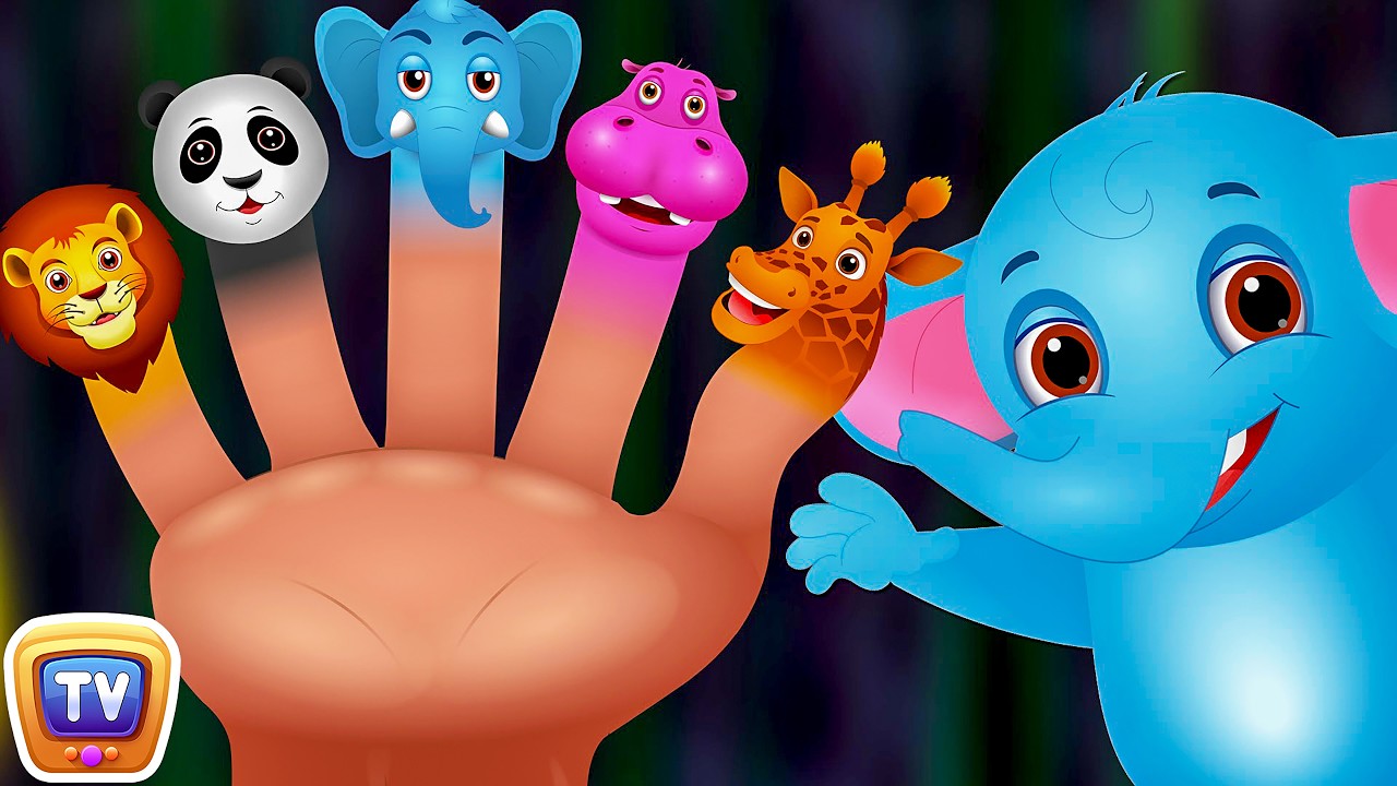 Finger Family Nursery Rhymes | Animal Finger Family Songs Collection | Learn Wild Animals | ChuChuTV