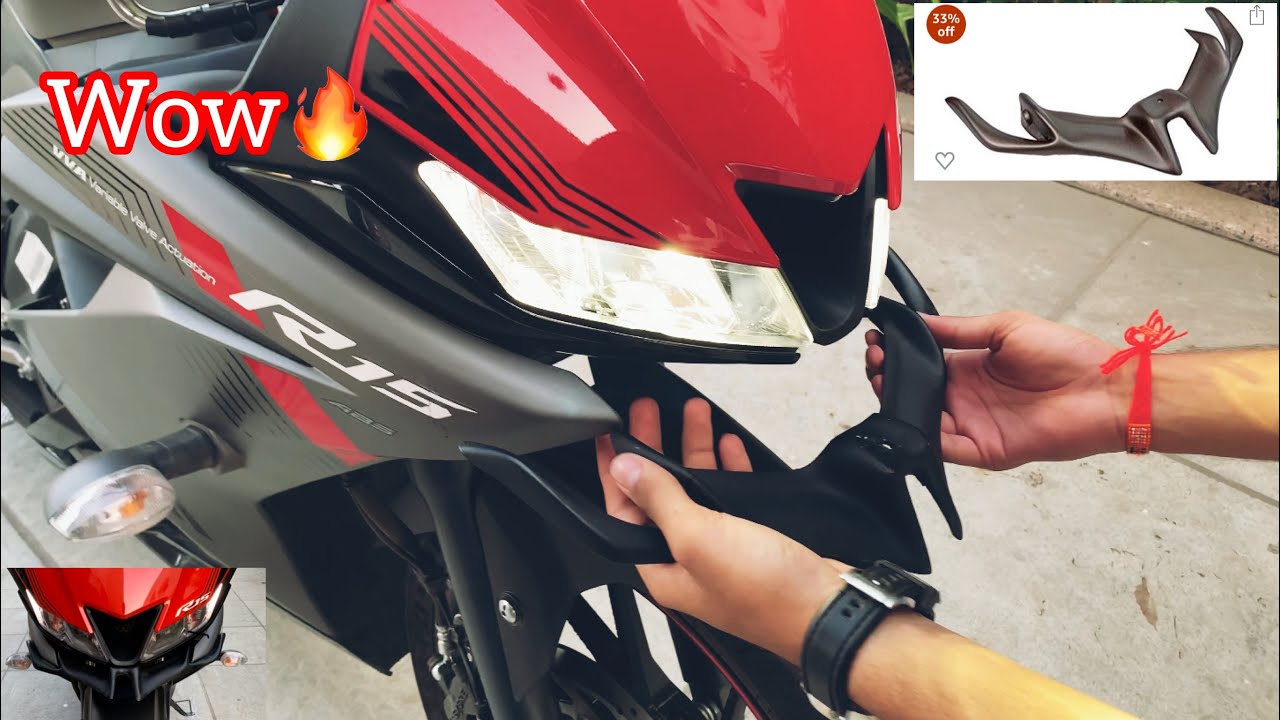 Yamaha R15 v3 winglet Installation | How to install winglet in r15 | Aditya Rajput | Turbo Torque MV