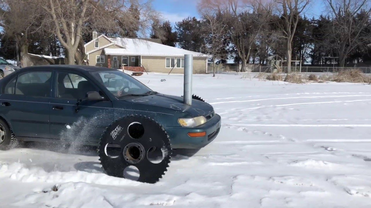 Special Snow Tires for Extra Traction || ViralHog