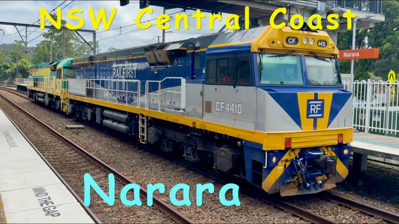 Trains on the NSW Central Coast - At Narara Station