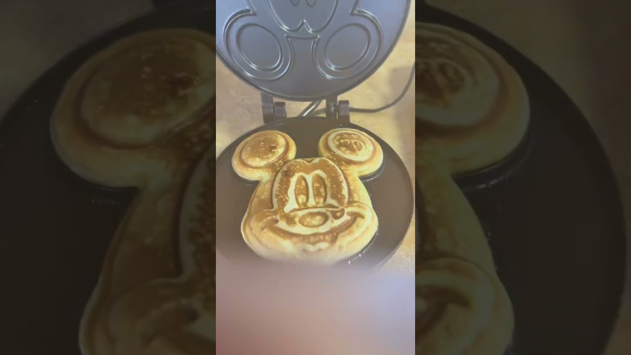 Mickey Pancakes For Breakfast #breakfast