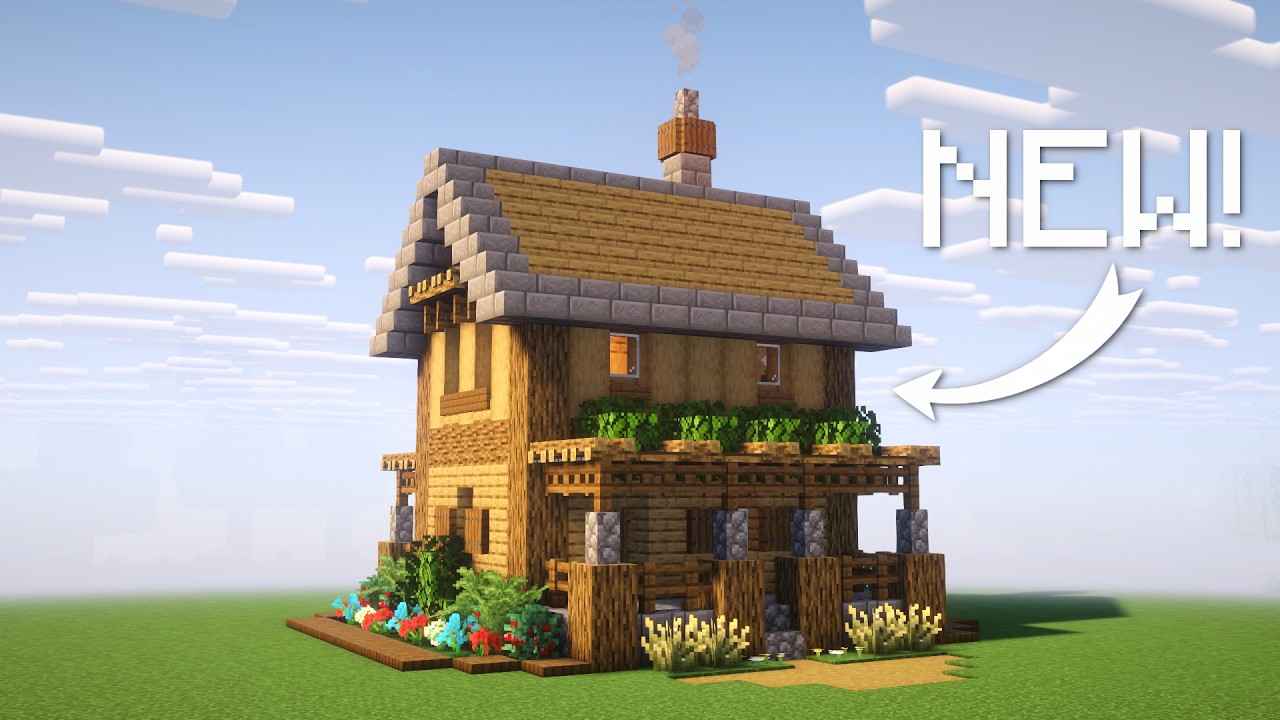 Простой урок по строительству стартового дома: Minecraft 1.21