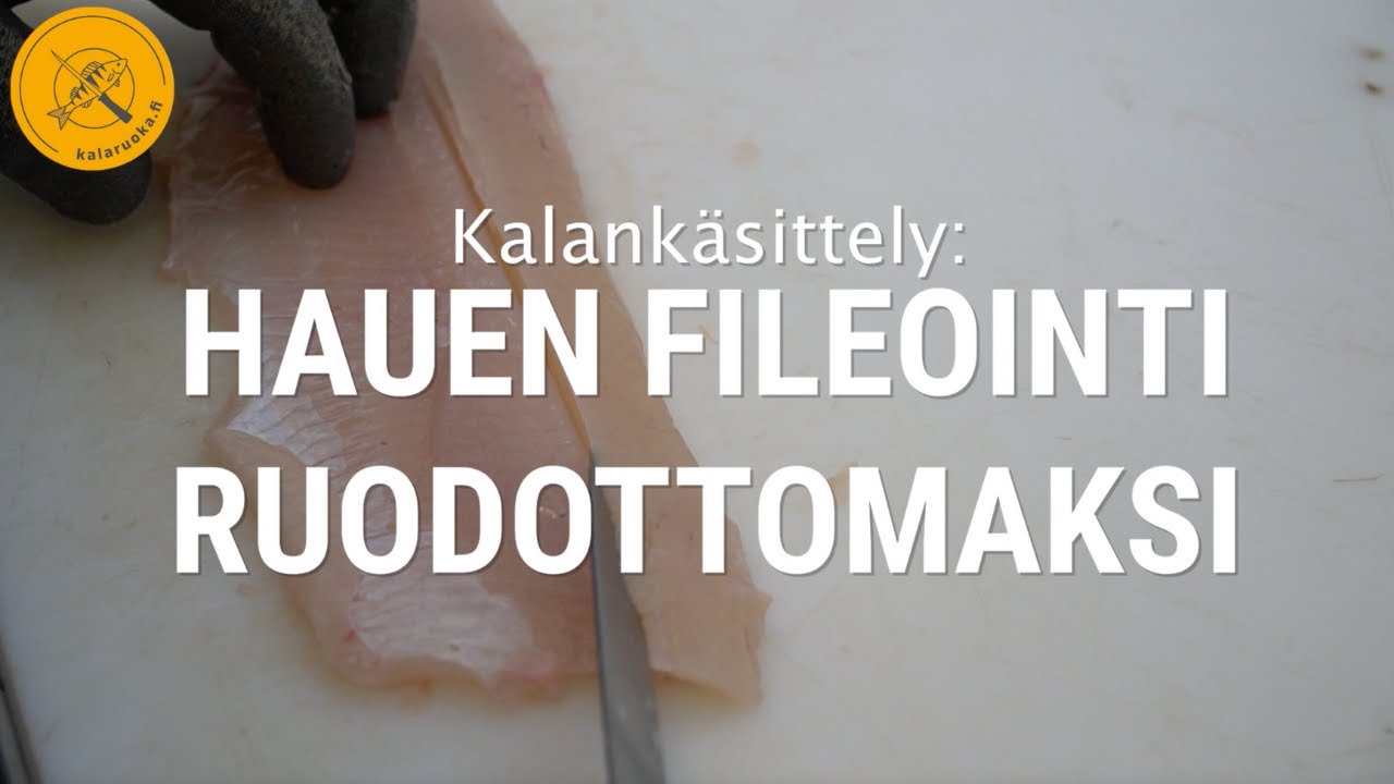 Hauen fileointi ruodottomaksi | Kalankäsittely