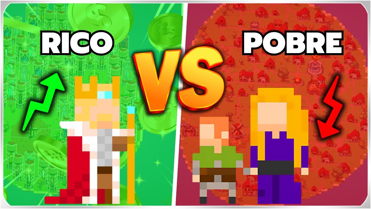 RICO vs POBRE  no WORLDBOX! 🌎🔥