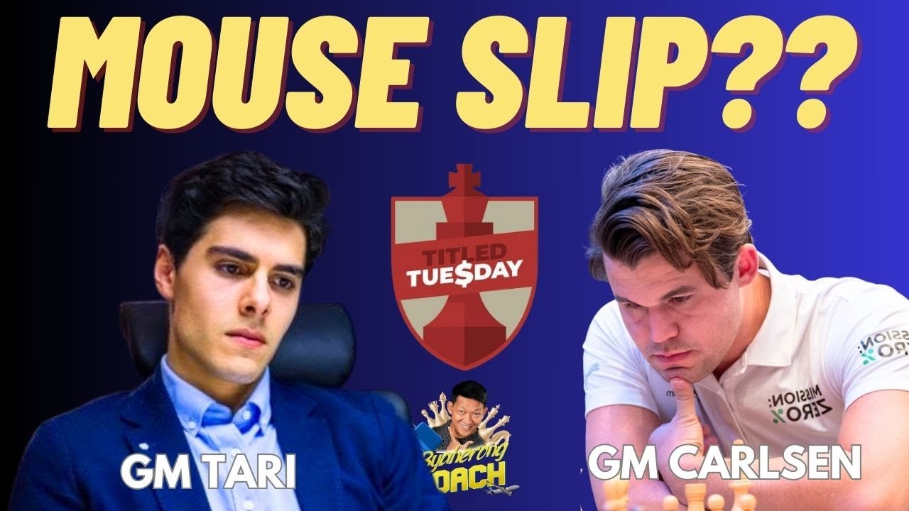 SAGWA NG MOUSE SLIP! PERO SI MAGNUS KA! Tari vs Carlsen Titled Tuesday