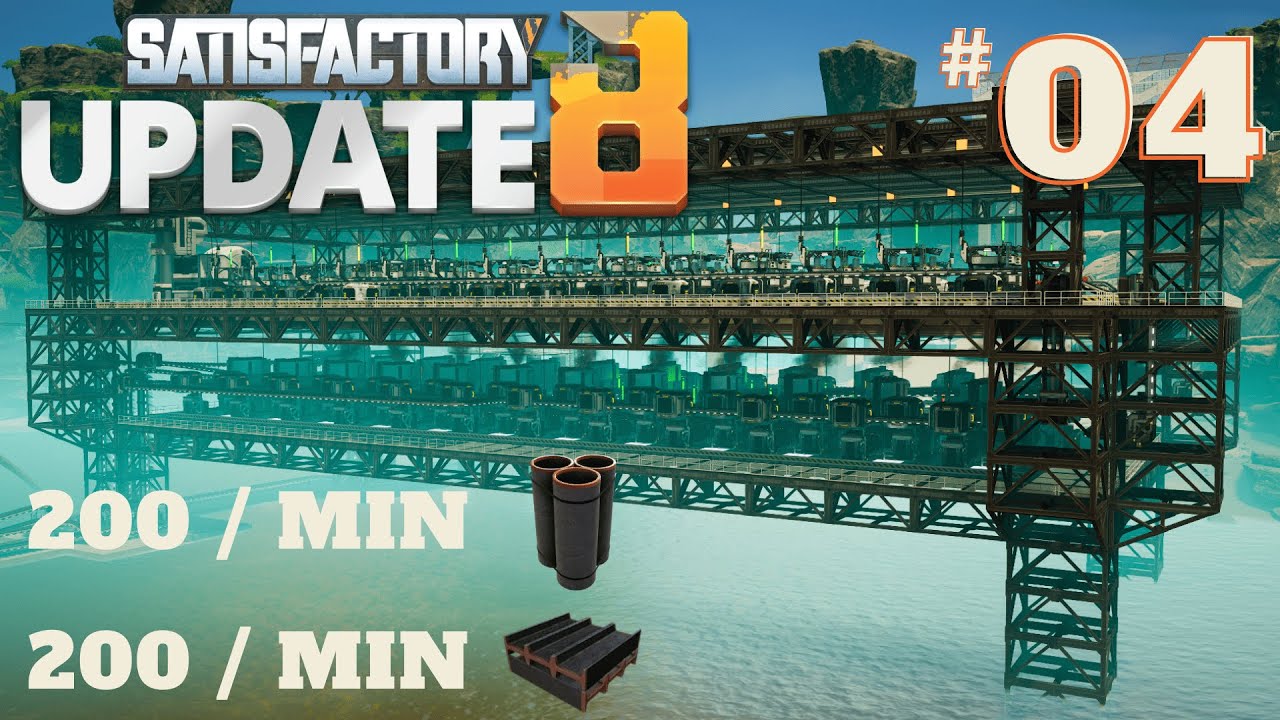 ENORME usine d’acier basique | Satisfactory update 8 | LP #4