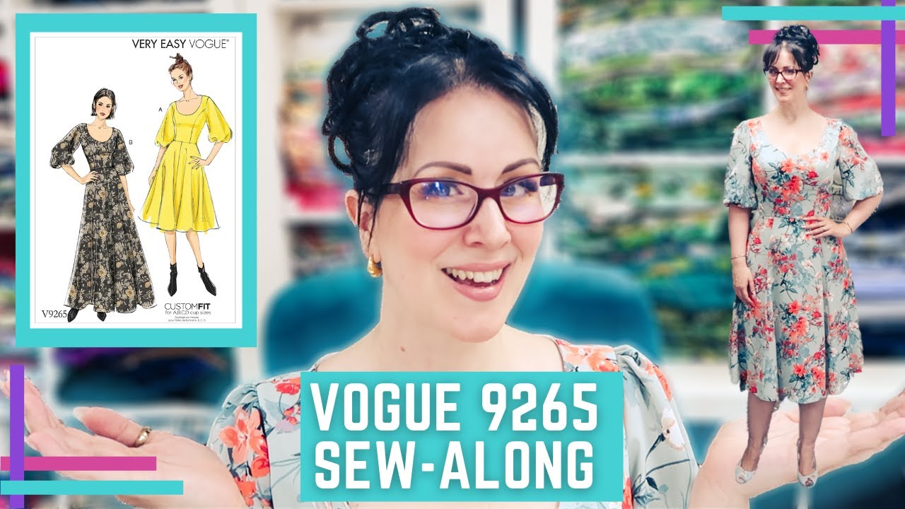 Vogue 9265 Sew-Along :: How To/How I :: Tips & Tricks On Handling A Sheer Fabric With A Full Lining