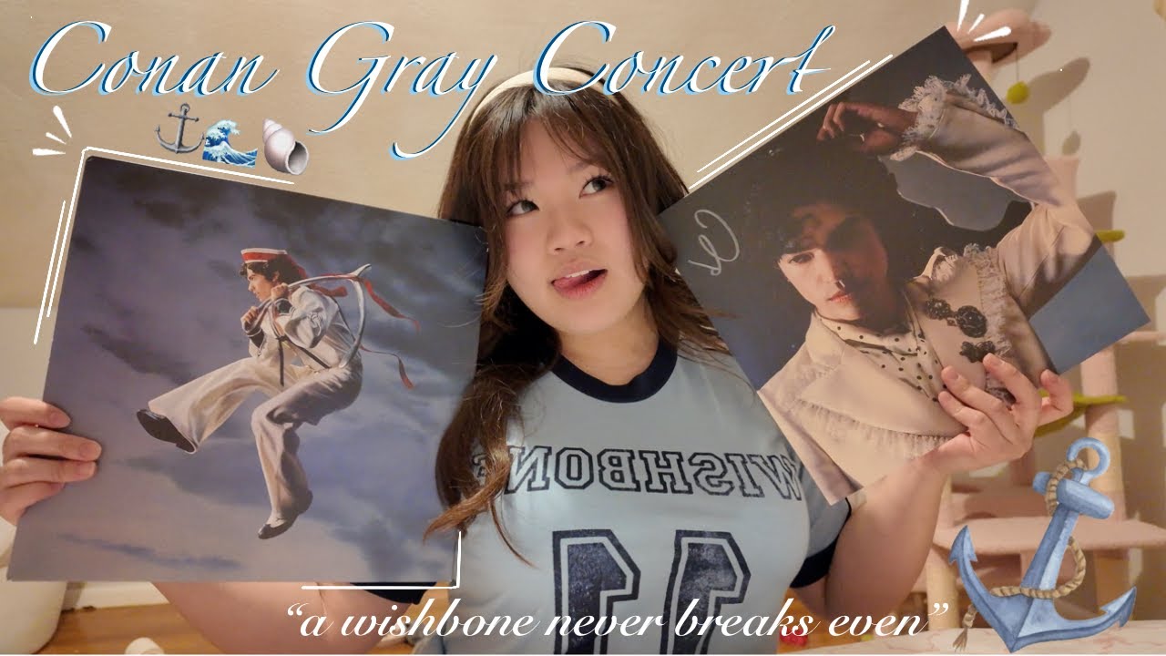 wishbone world tour in boston | Conan Gray, GRWM, outfit inspiration, TD Garden, concert