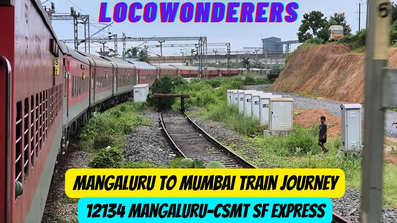 Mangaluru To Mumbai | 12134 MAJN CSMT SF EXPRESS | MAJN TO CSMT | Konkan Railway
