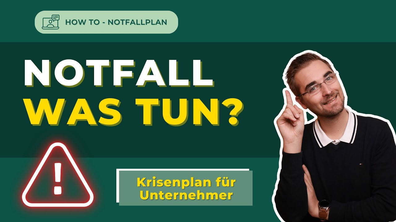 Notfallprotokoll – Darum musst du dich kümmern!