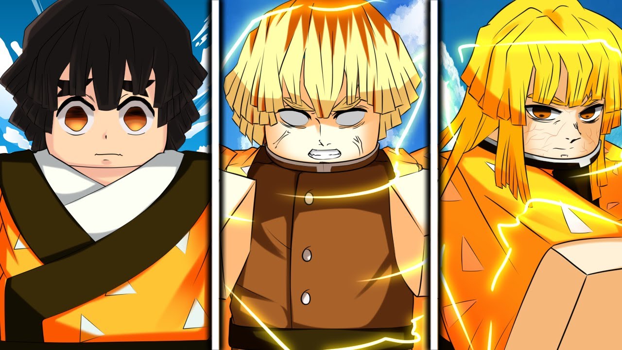 Project Slayers превращаются из НУБА в ГРОМА, дышащего Хаширой, в одном видео...