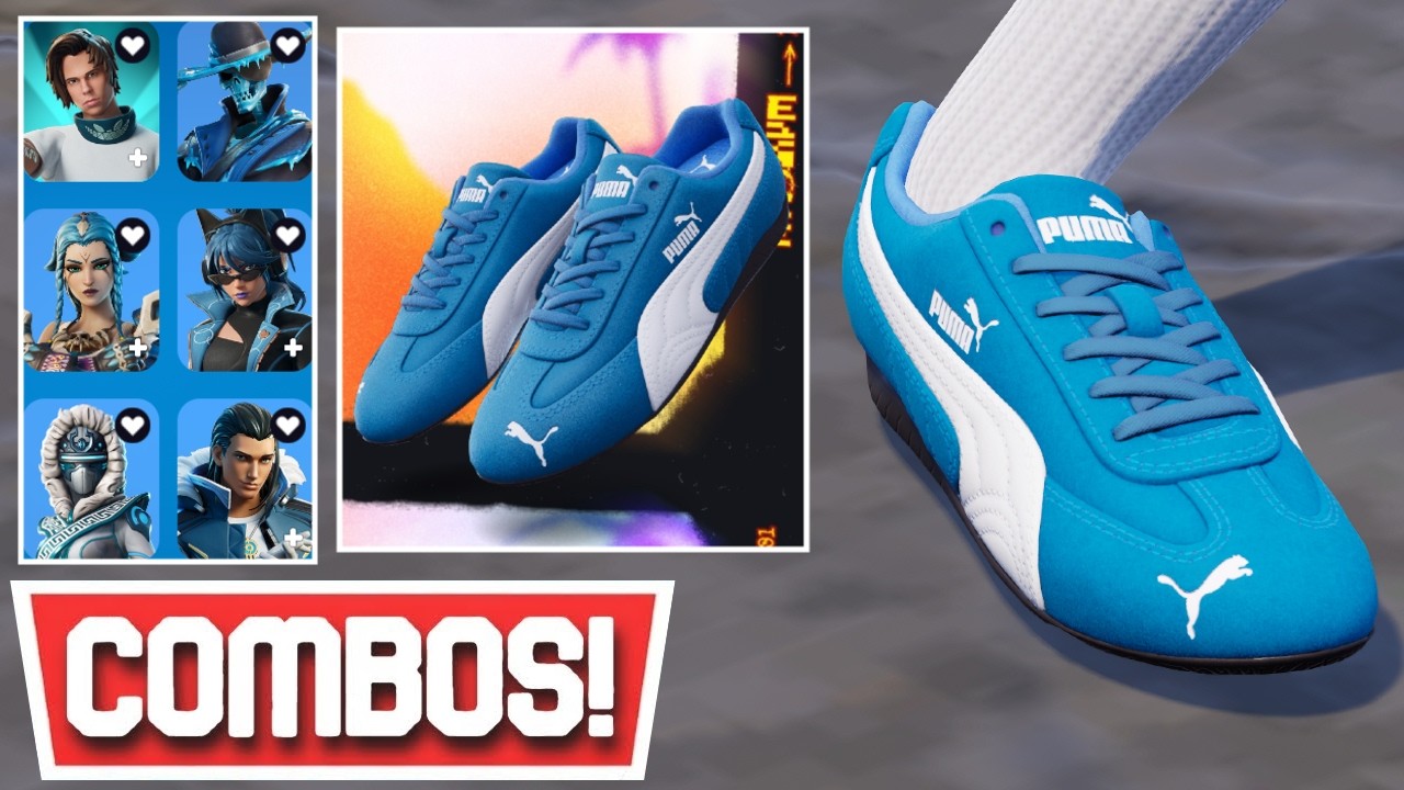 *NEW* BEST PUMA SPEEDCAT OG 'TEAM ROYAL/WHITE' KICKS COMBOS! | Fortnite