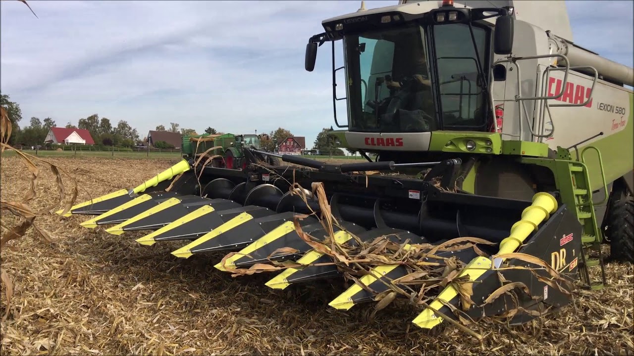 Claas Lexion 580 TT & Olimac Drago GT dreschen K&ouml;rnermais by Agrartechnik Werther