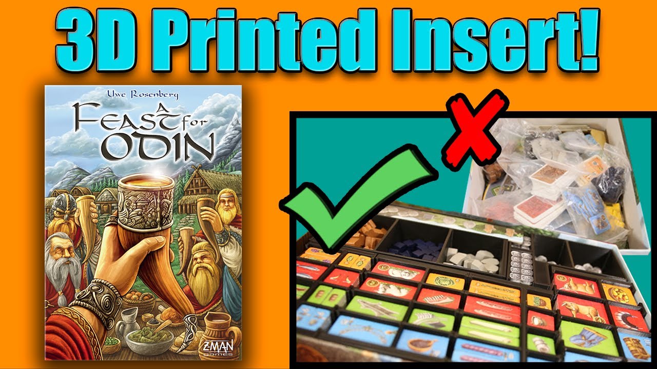 Amazing 3D Printed Insert for Feast for Odin! | 3D Gaming