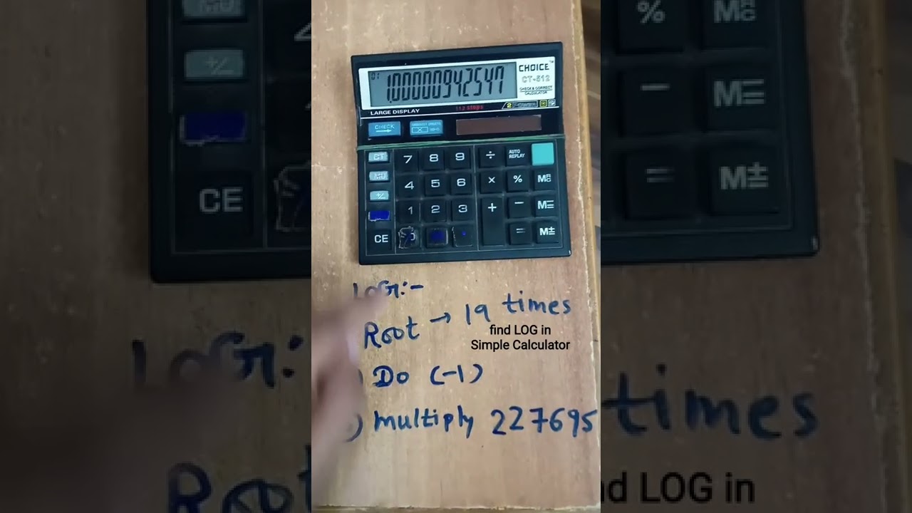 Find Log #log #antilog #simple #calculator #in1minute #fast #statastics #maths