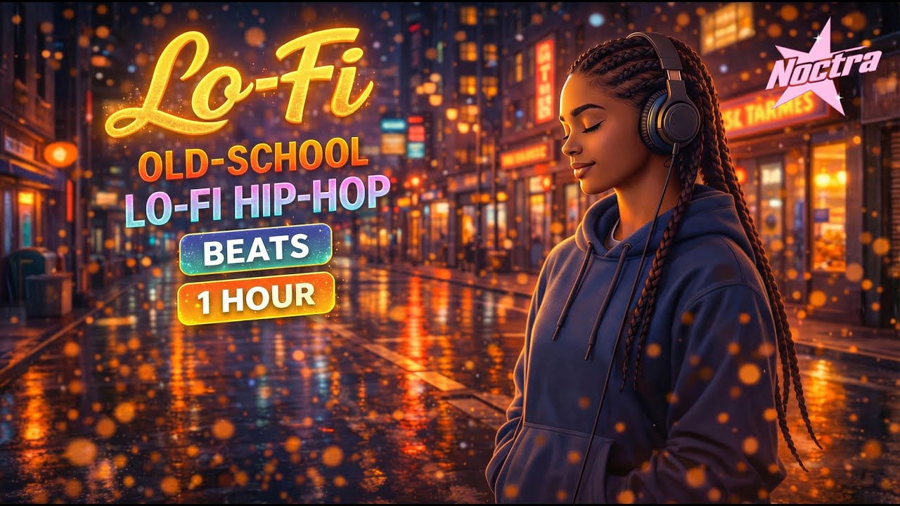 Old-School Lo-Fi Hip-Hop Beats 🌧️ Rainy Night City Vibes (1 Hour)