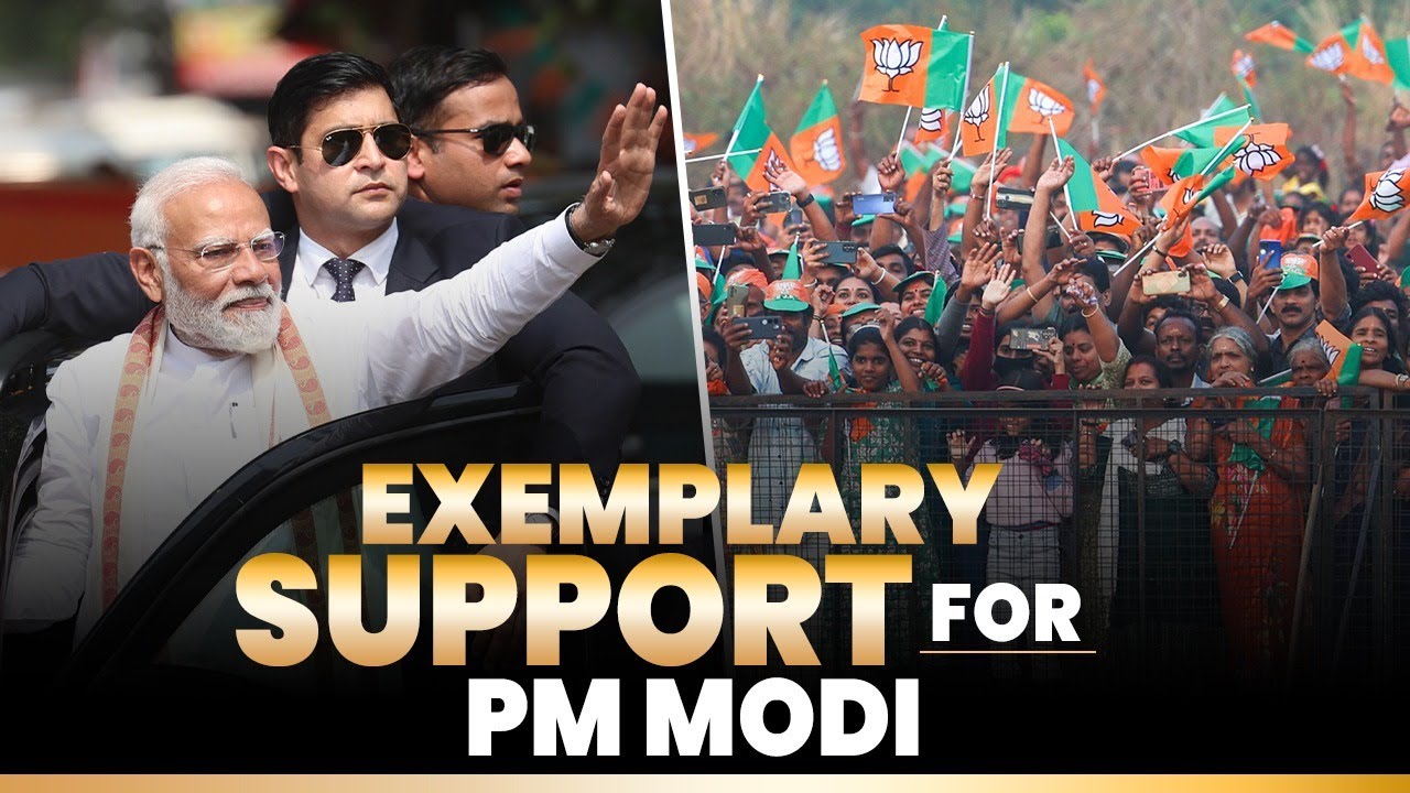 People of Kerala shower blessings to welcome PM Modi | Roadshow in Kerala