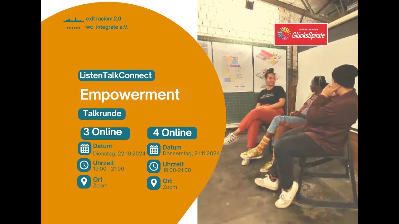 ListenTalkConnect 22.10.24 Empowerment Talk Runde für BIPoC