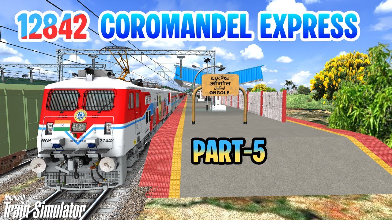 Amazing Journey of 12842 COROMANDEL EXPRESS From MGR Chennai Central To Vijayawada Jn in MSTS