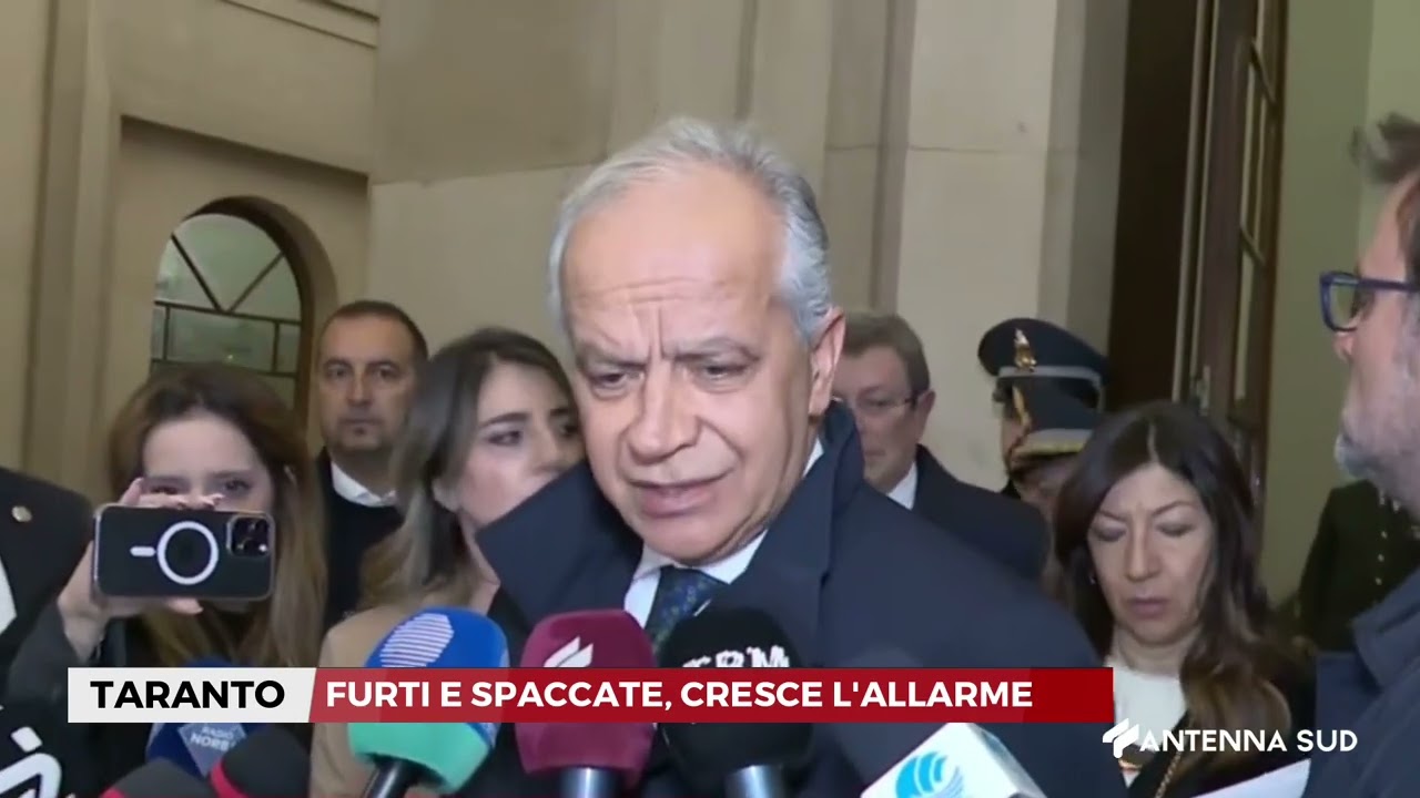 08 GENNAIO 2026   TARANTO    FURTI E SPACCATE, CRESCE L'ALLARME