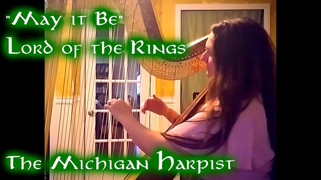 May it be (Lord of the Rings / Enya) Harp Cover - The Michigan Harpist