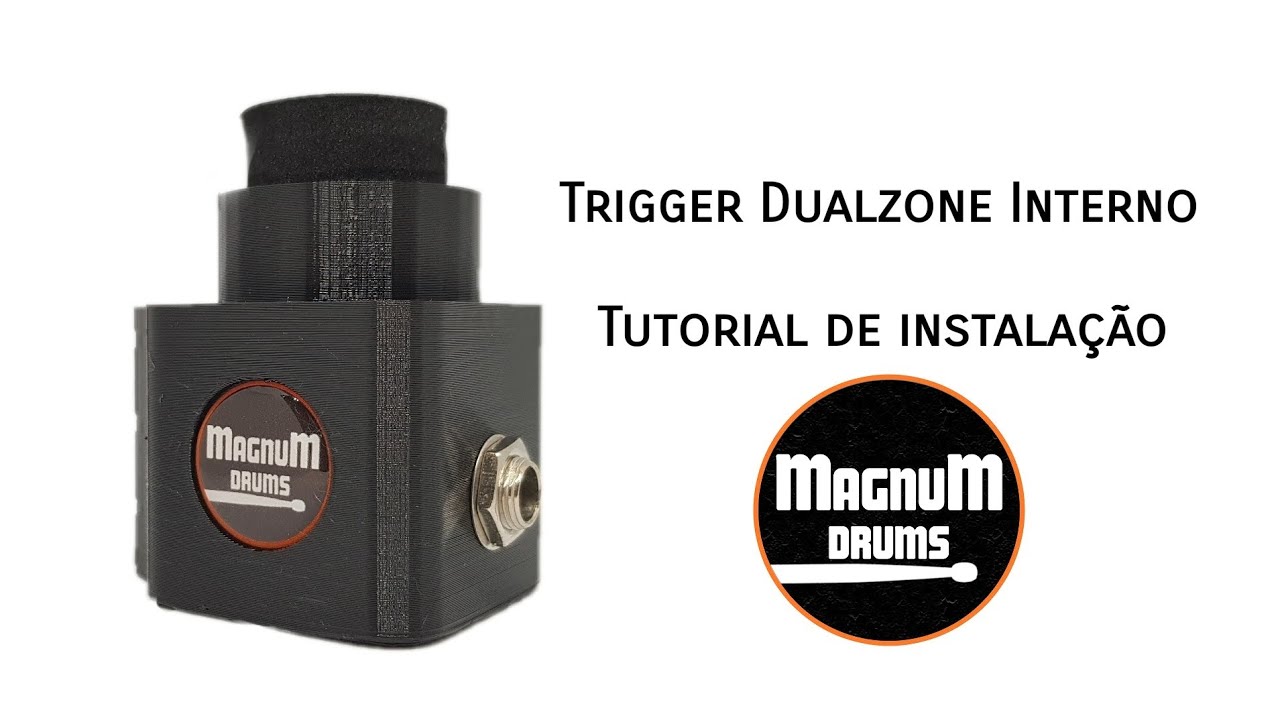 Trigger Dual zone Interno Magnum Drums - Tutorial de instala&ccedil;&atilde;o