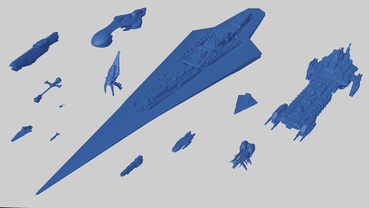 The True Size of Sci-Fi Ships
