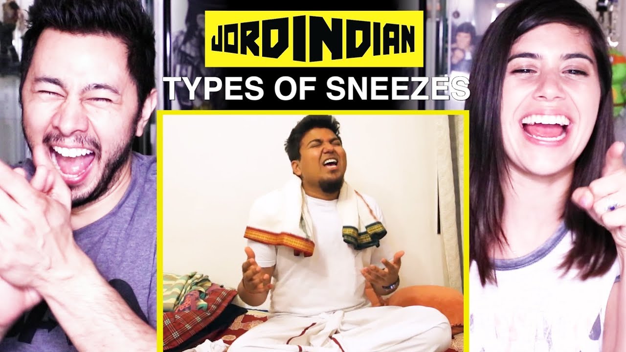 JORDINDIAN | Types of Sneezes | Reaction by Jaby Koay & Gaby Banuelos!